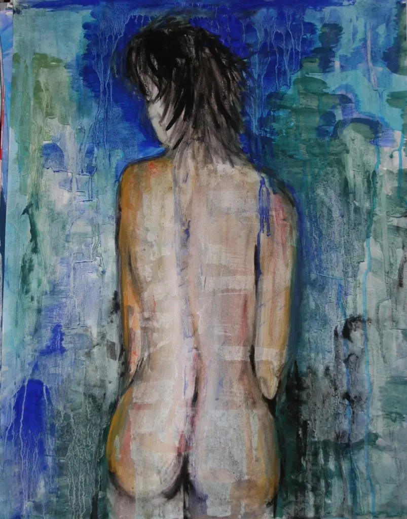 le tableau réalisé par un des artistes du mécénat que nous soutenons